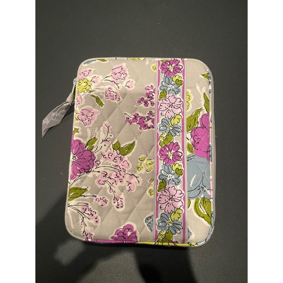 Vera Bradley Tablet Case Floral Quilted Padded Zip Closure Reader Cover - Picture 1 of 6